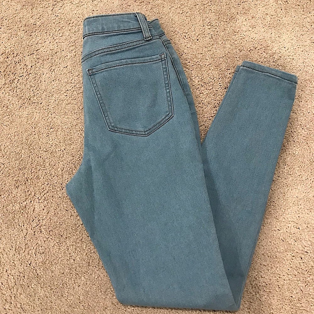No Boundaries Light Blue High Rise Skinny Jeans, Size: 5